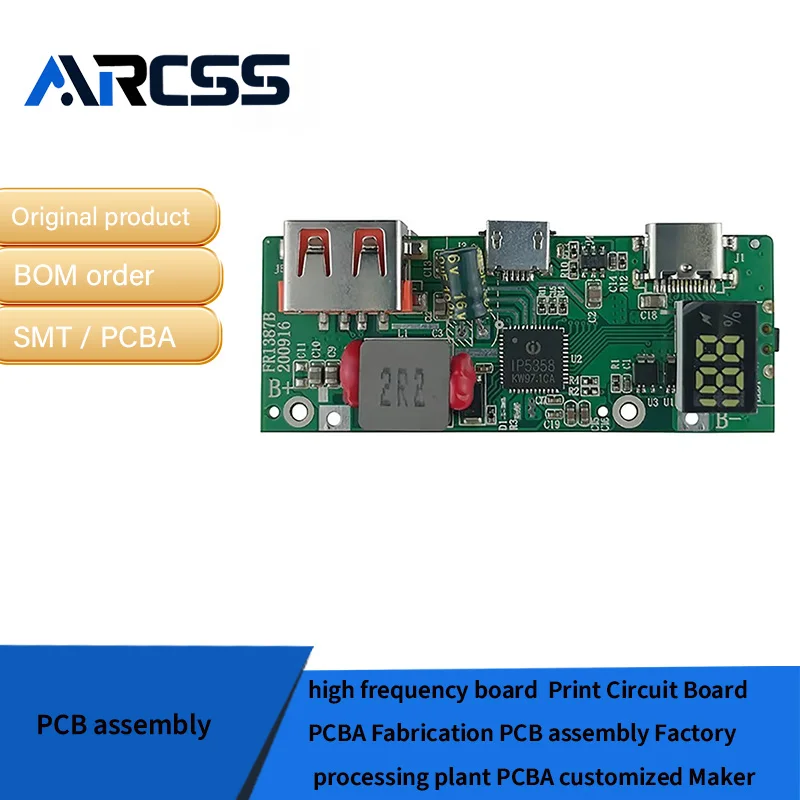 Hoogfrequente printplaat PCBA Fabricage PCB-assemblage Fabrieksverwerkingsfabriek PCBA aangepaste Maker