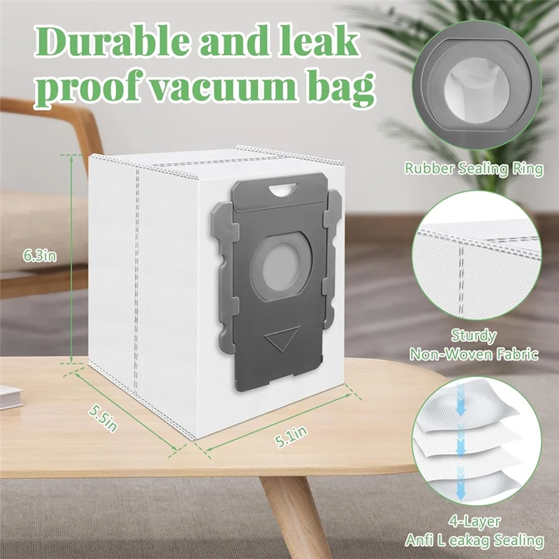 【Berserk】Vacuum Bags Replacement For Irobot Roomba I7+, I8+, I3+, I4+, I5+, I6+, I1+, S9+, S9 Plus, I, S, J, Essential Series