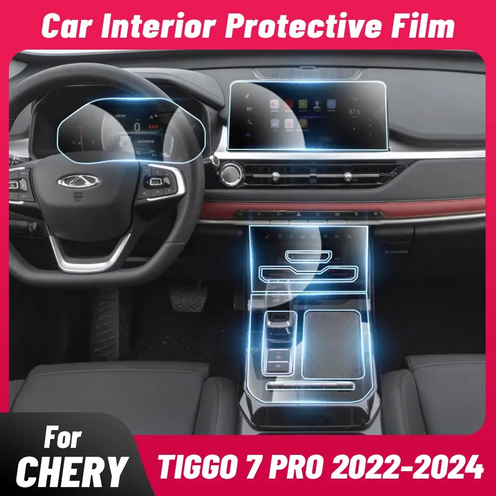 

Anti-scratch Car Interior Center Console Media Dashboard Navigation TPU Protector Film For CHERY TIGGO 7 PRO 2022 2024