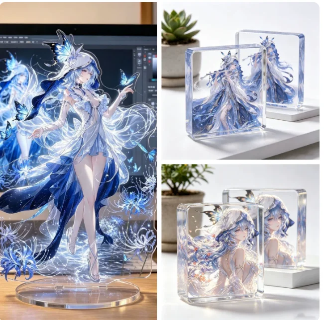 Anime Wuthering Waves The Shorekeeper Acrylic Double-Sided Stand Figure Model Plate Cosplay Collection Desktop Decor Gifts XYZ