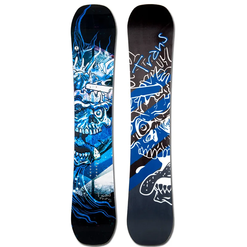 

- Veneer Snow All-around One-Board Flat Flower Carved Skateboard Men and Women