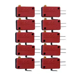 10Pcs 3 Pin Microswitch For Arcade Push Button High Quality Replacement 3 Pin Shrapnel American Button Arcade Game Repair Parts