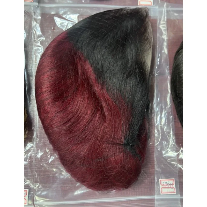 8 Zoll 12A Echthaar 13x4 Lace Frontal Perücke aus Virgin Remy Echthaar, von Ohr zu Ohr, Pixie Cut, kurze, glatte Perücke für den täglichen Gebrauch von Frauen. – Detail 13