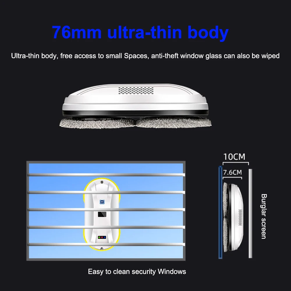 베스트 셀러 창 청소 로봇 스마트 유리 청소기 원격 컨트롤러 가정용 자동 로봇 창 청소 세탁기
