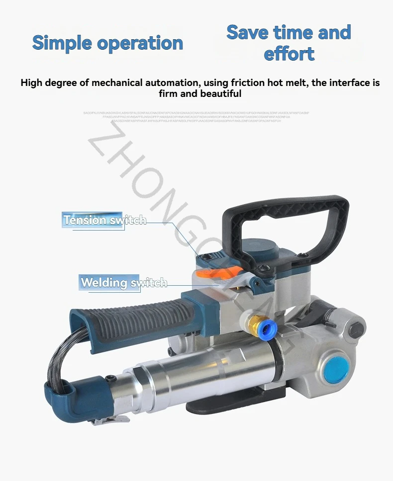 B25 Fully Automatic Paper Box Packing Machine Plastic Steel Strap Non Buckling Binding Machine Hot Melt Machine PET Hot Melt