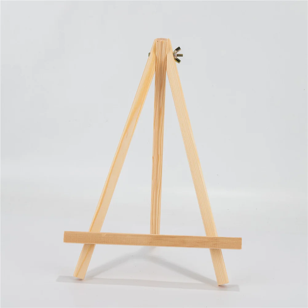 3Pcs Wood Painting Easel Tabletop Foldable Tripod Stand Display Stand for Artist Photo Frame Tabletop Display Easels