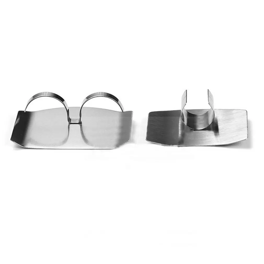 Protector de dedos de acero inoxidable, herramienta de cocina para proteger los dedos, cuchillo de corte seguro