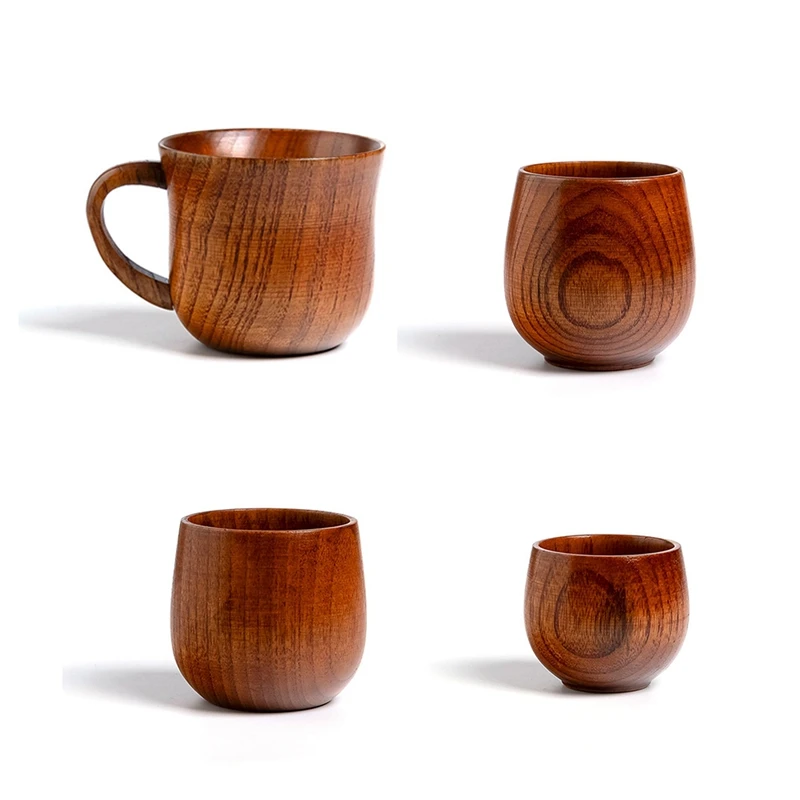 Wooden Cup Solid Wood Cup Solid Wood Water Tea Cup For Kitchen Living Room Durable C