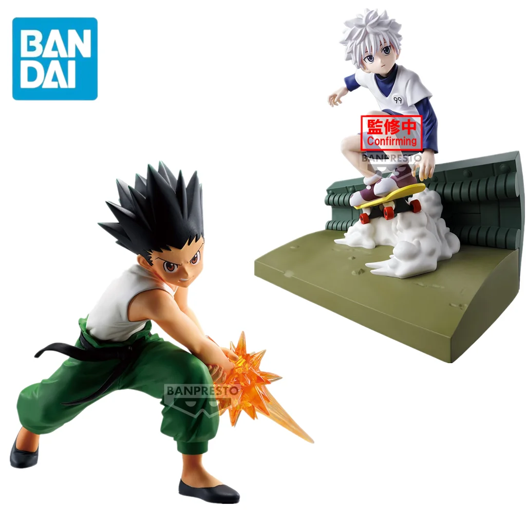 Original BANPRESTO HUNTER×HUNTER Memorable Saga Special Killua Zoldyck Anime Figure VIBRATION STARS GON FREECSS Action Toys