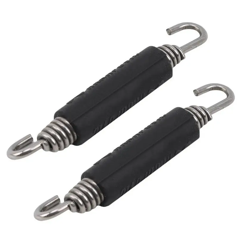 2PCS Exhaust Pipe Spring Hook Motorcycle Stainless Steel Spring Hooks For Akrapovics SC Project AR Exhaust Pipe