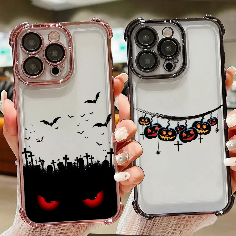 Happy Halloween Case For Samsung Galaxy A57 A56 A55 A54 A53 A52 A37 A36 A35 A34 A27 A26 A25 A17 A16 A14 A07 A06 5G Phone Cover