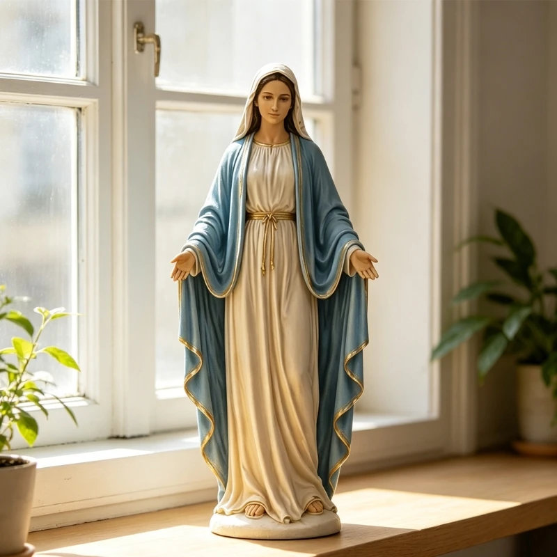  Virgins Marys Statues Figure Blesseds Mother Figurines Sculptures Catholic Gift