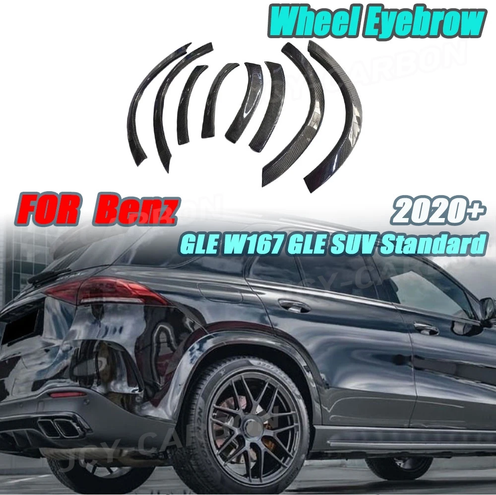 

For Benz GLE W167 GLE SUV Standard 2020+ Carbon Fiber Car Wheel Eyebrow Fender Flares Arch Eyebrow Fender Trim