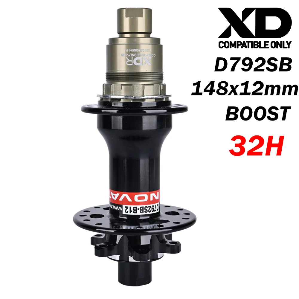 Novatec D791SB D792SB MTB Rennradnabe 24/28/32 Löcher Micro Spline MS XD 12-Gang-Schnellspanner Steckachse BOOST Lagernaben – Detail 11