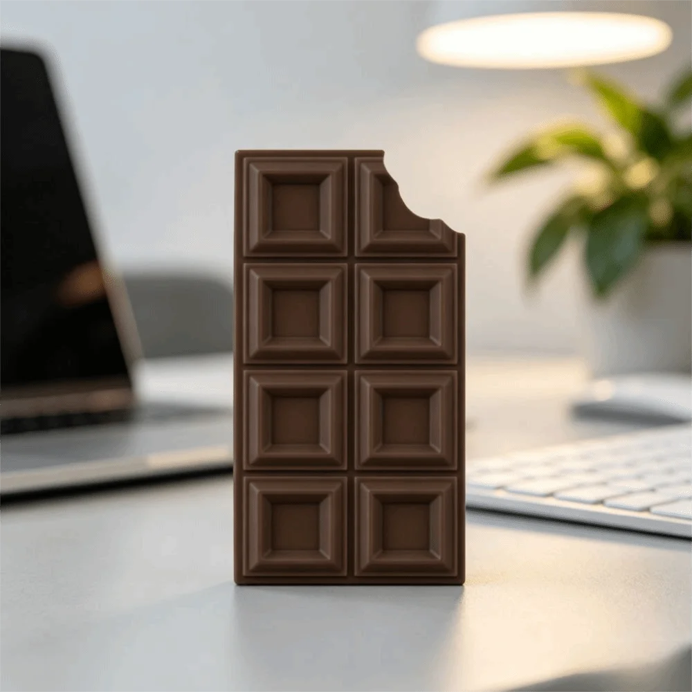 Chocolate Shaped 4-in-1 USB Hub Type-C Interface Portable USB Extender Compact USB Docking Station For Desktop