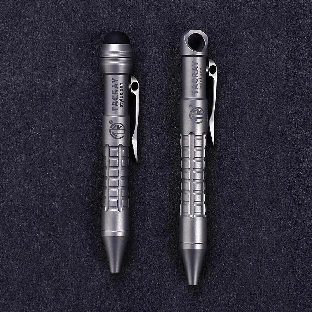 Titanium Alloy Mini Tactical Pen Bolt Action Mini Pen Multifunction Pocket EDC Pen Keychain Writing pen  Window Breaking Tool