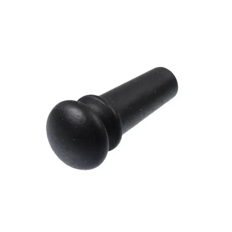 5Pcs Ebony Guitar Strap Endpin Button with 4.0mm Green White Pearl Shell Dot
