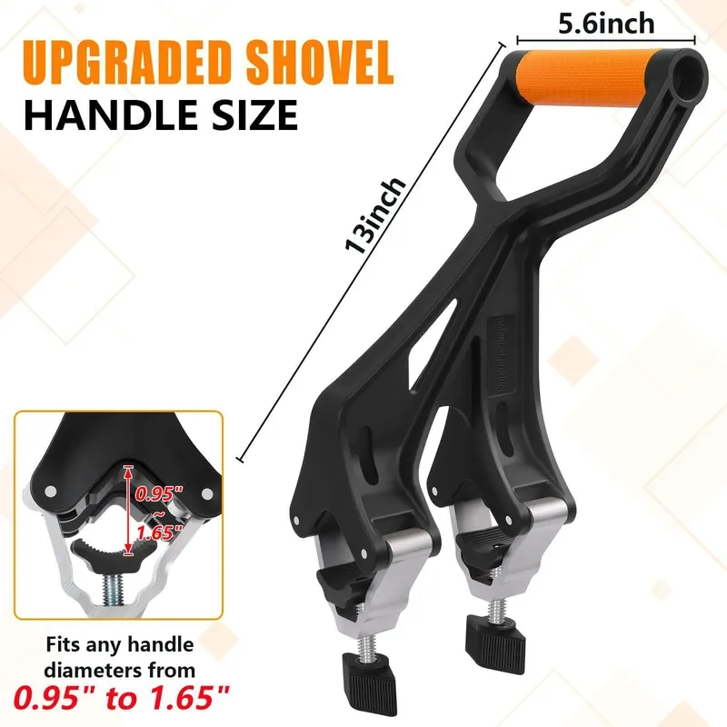Snow Handle Replacement Upgraded Extender Ergonomic Universal Adapter For Lawn Mower Rake Outdoor Winter Snow Removal