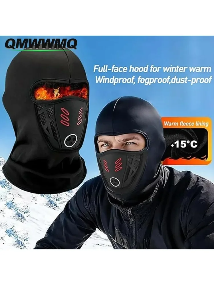 AliExpress NONE 1Pcs Motorcycle Cycling Full Face Balaclava, Windproof Soft Warm Ski Hood Beanie, Multifunctional Outdoor Bike Headwear