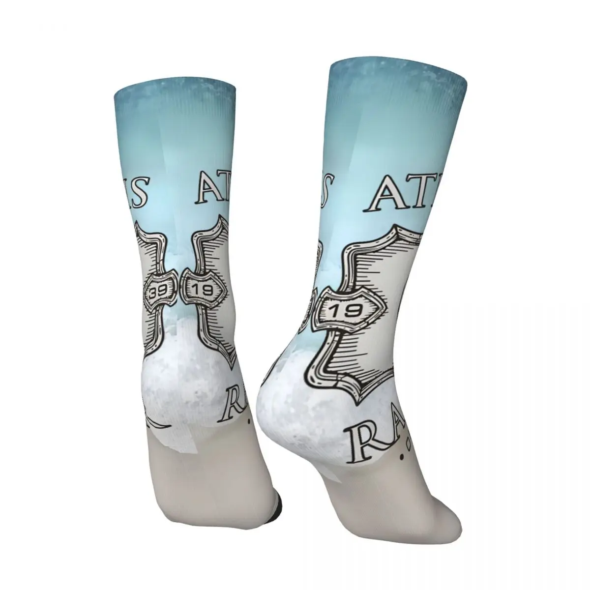 Retro Raider Men's compression Socks Unisex A-Atlantiss Street Style Seamless Printed Novelty Crew Sock