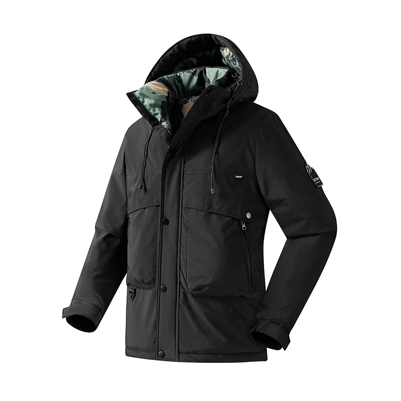 

Утепленная осенне-зимняя куртка для мужчин, ветрозащитная, водонепроницаемая, повседневная, с капюшоном, для пар, из хлопка и полиэфирного волокна