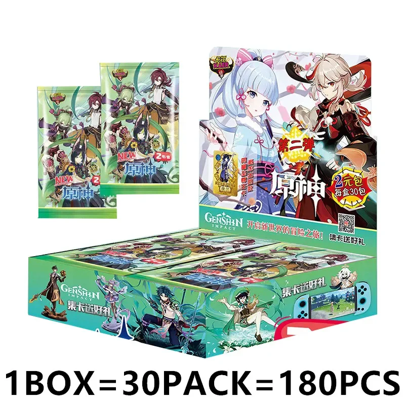 2023 New Original Genshin Impact Collection Cards Box TCG Pack Full Set Set New In Anime Game Playing Cards Board Toys Gift Toys