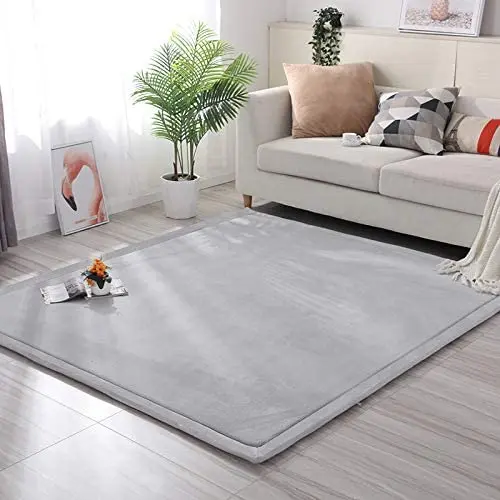 Hot sale coral fleece Tatami Area Rug Kids Play Mat Sitting Room Memory Foam Center Carpet for Living Room floor rugs