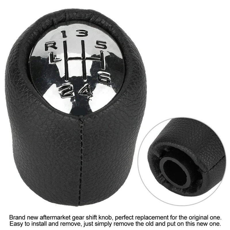 6 Speed Car Gear Shift Knob Lever Stick Handball Head for Renault Laguna II 2 Mk2 2001-2007