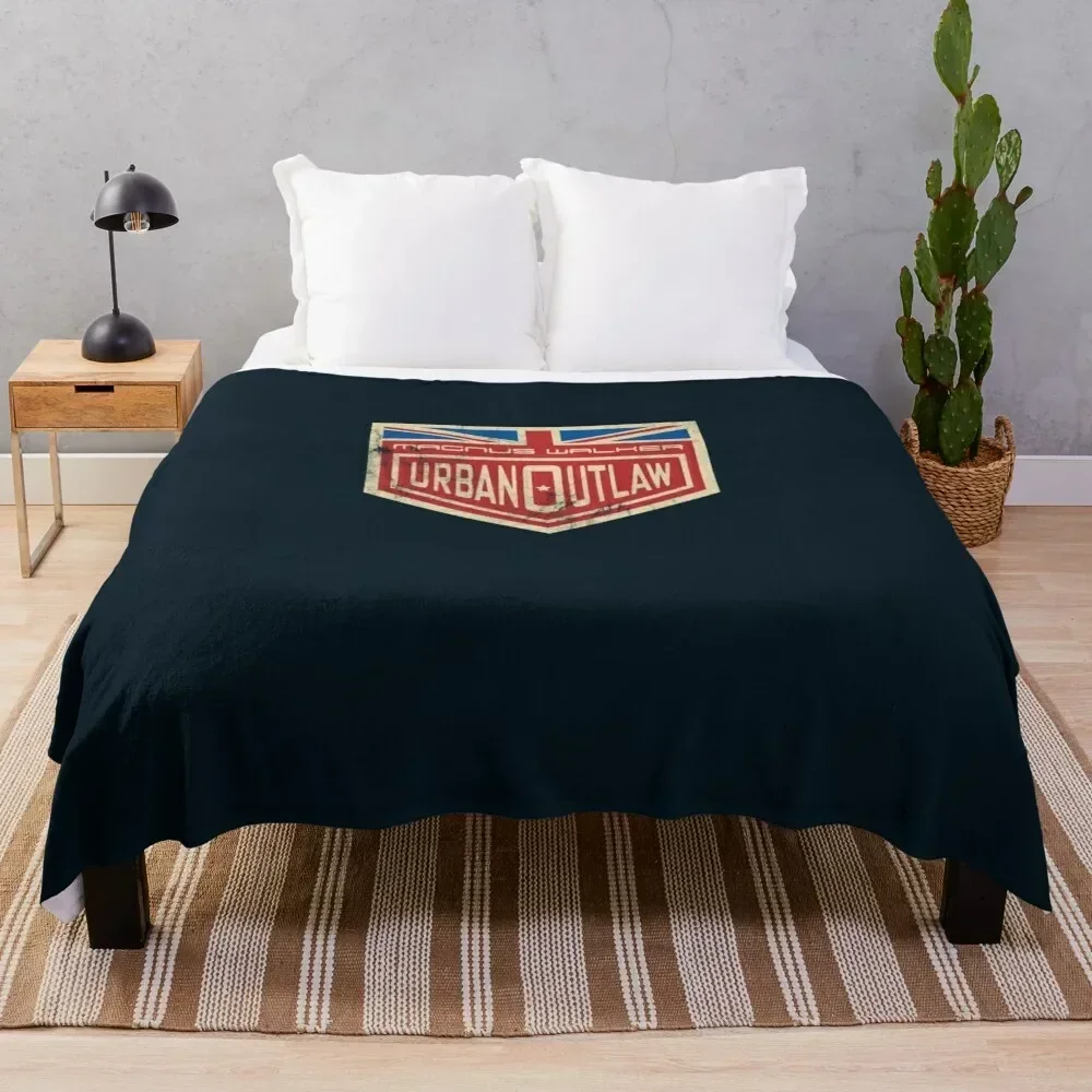 Magnus Walker Urban Outlaw Vintage logo Essential T-Shirt Throw Blanket Large blankets ands for sofa Blankets