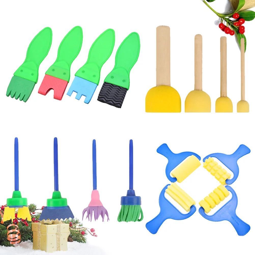 

Color Brush Toys for Infants Paint Brushes Kids Painting Educational Sponge