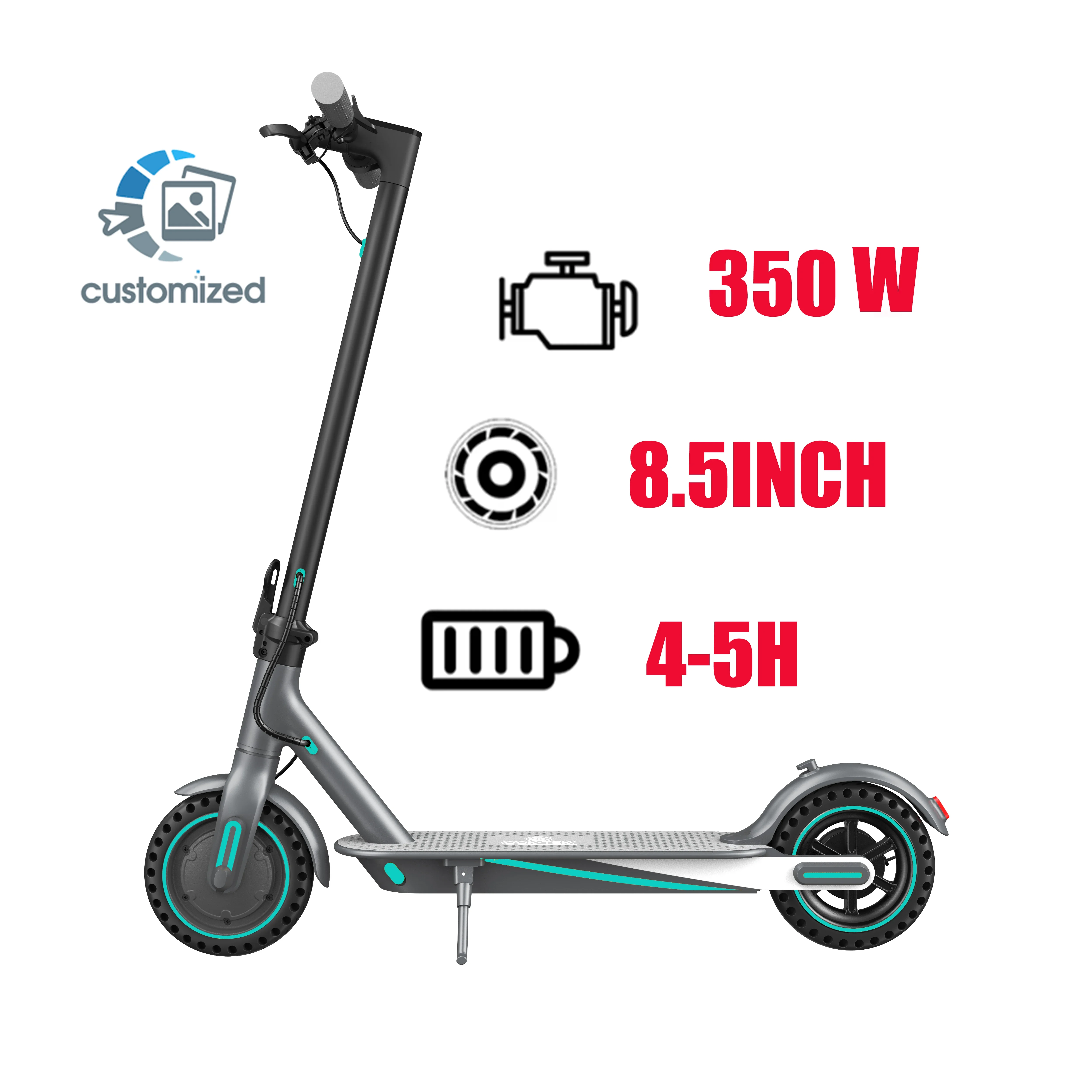 Light Weight 12.5kg Aluminum Electric Scooter Drum Brake Women Folding E Scooter