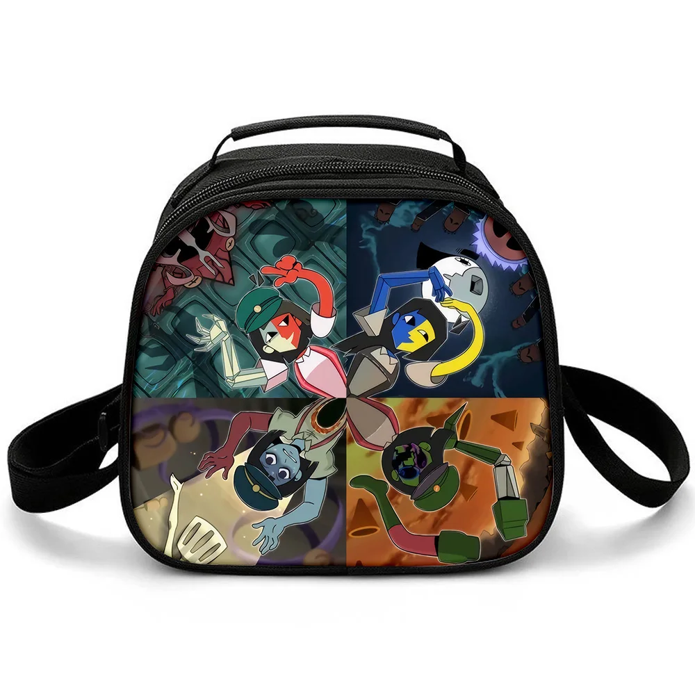 الفاخرة Crossbody ENA حلم شواء نصف دائرة Lunchbox العزل الحراري الغذاء حقيبة الغداء ثلاثية الأبعاد مطبوعة معزول حقائب اليد أكياس الجليد #6