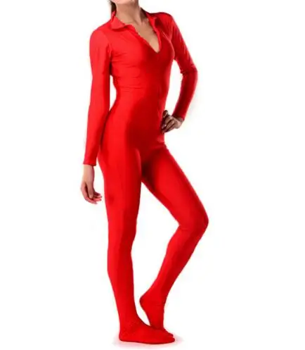 Custom made girls catsuits Full Body cosplay Costumes lycar Spandex jumpsuit Front zipper for men kids