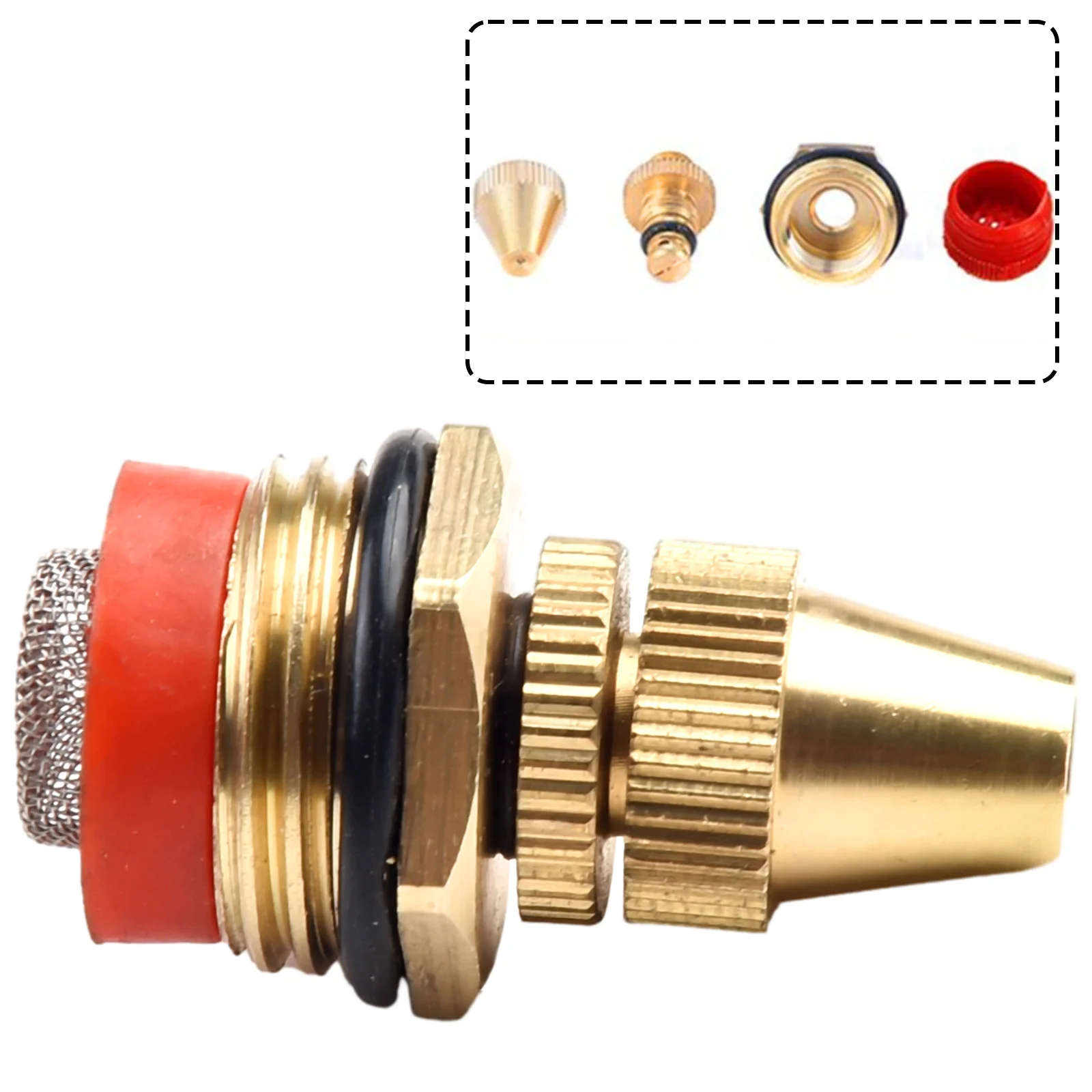 12 Inch Brass Spray Nozzle, Adjustable Sprinkler for Garden Lawn, Hazy Fog Effect, Customizable Coverage Area, Easy to Clean