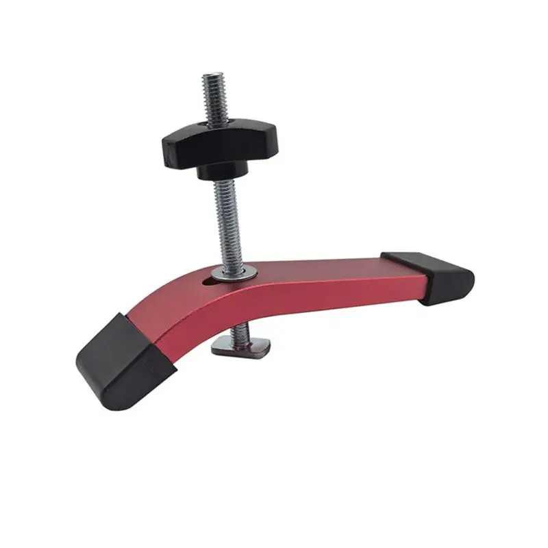 Woodworking For T-Slider Handle Workbench Auxiliary Tool Aluminum Alloy Quick-Acting Clamp For Holding Down Wood Projects