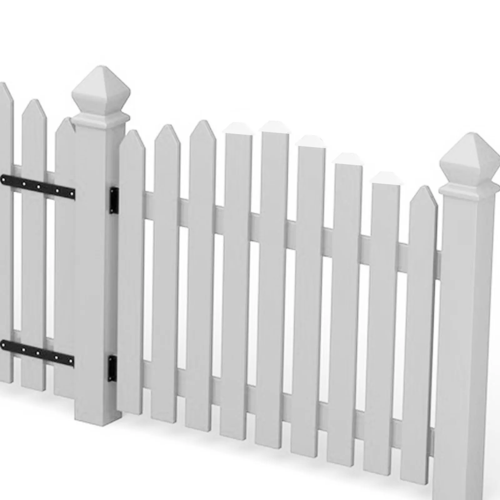 

8 Pcs Fence Hat PVC Post Caps Guardrail Cover Flat Replacement Topper White Fence Parts Covers Durable Long Lasting Fits Various
