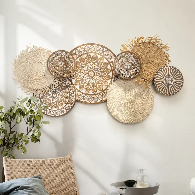 Wall decoration pendant creative room layout living room sofa background wall wrought iron wall decoration