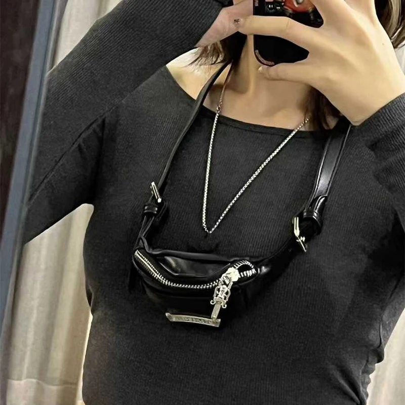 Wrist Bag for Women Personalized Mini Crossbody Coin Purse, Spicy Girl Waist Bag, Trendy Bubblegum Aesthetic Daily Walking