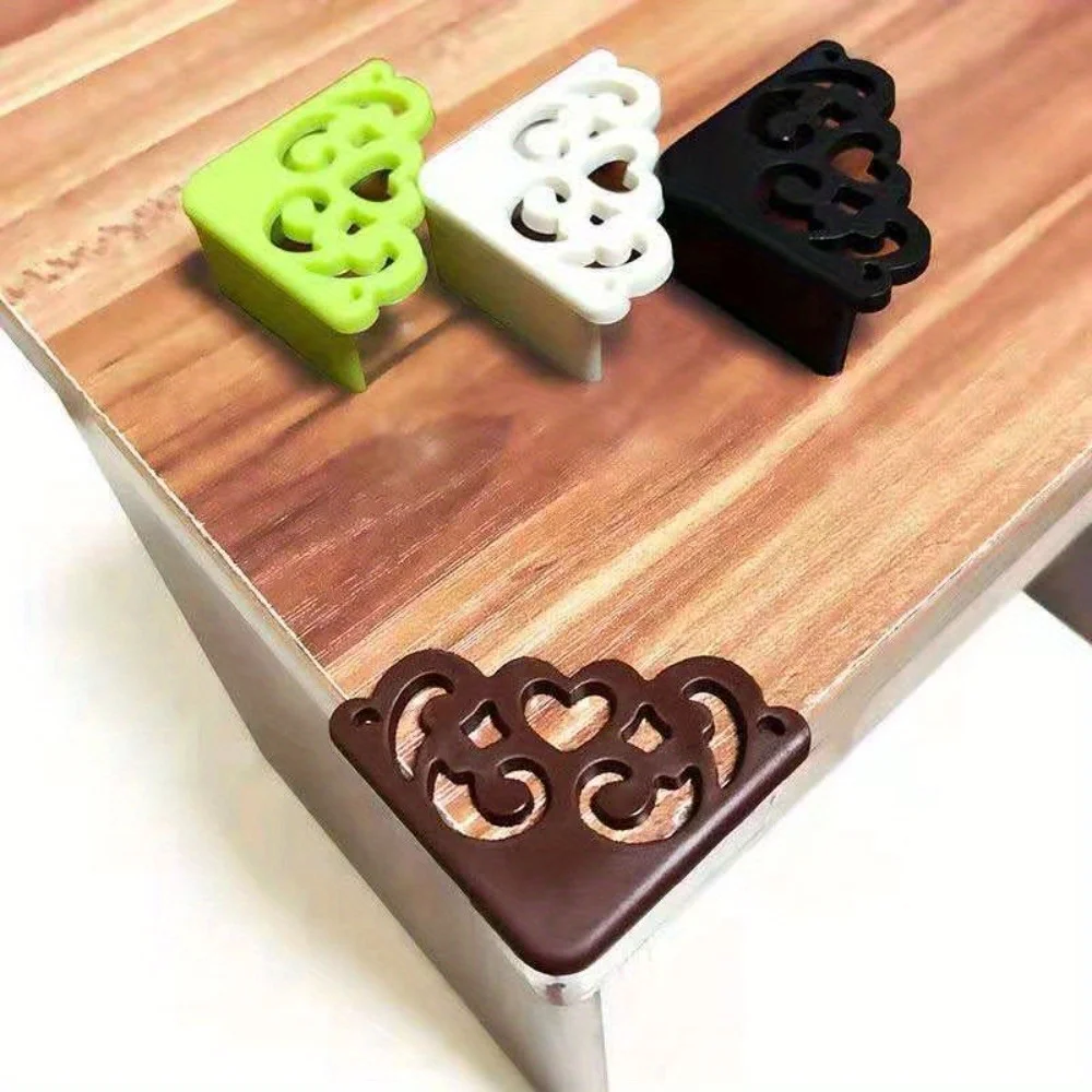 

4Pcs/lot Hollow Flower Love Pattern Soft Corner Protector Table Corner Protector Table Decoration