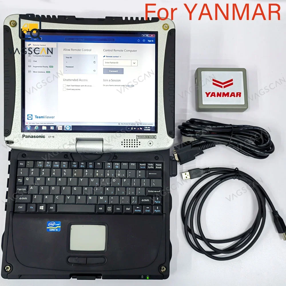 

For Yanmar diagnostic tool Outboard / Jet Boat / Wave Runner,suitable for MERCURY MARINE 225 diesel excavator CF 19 Laptop