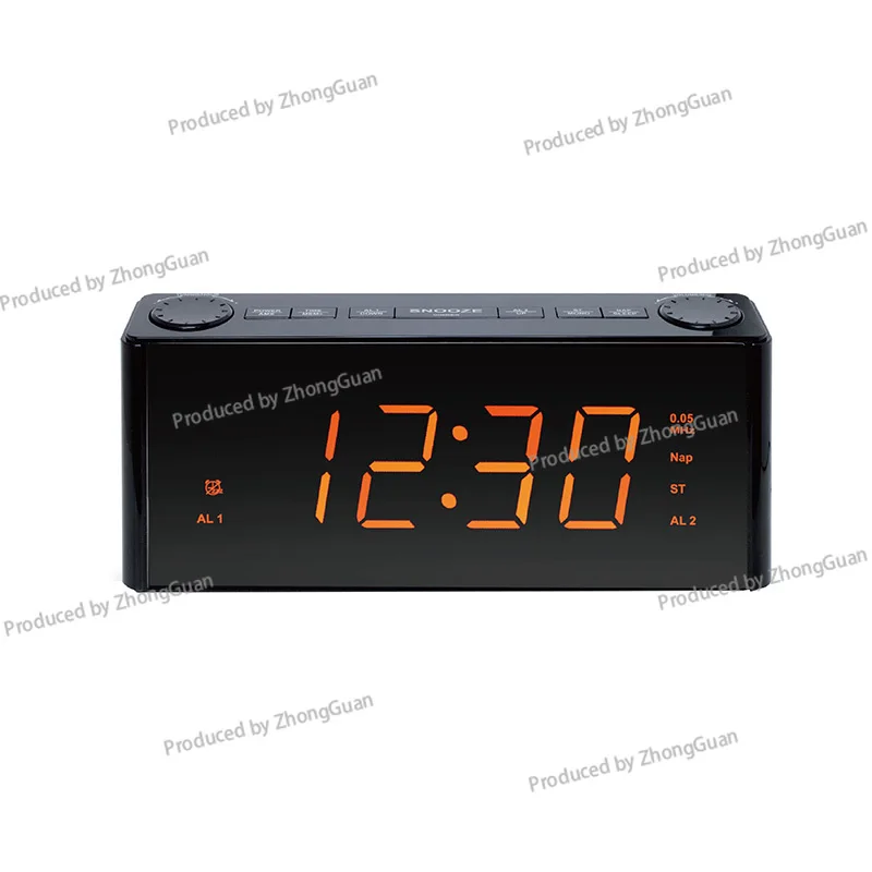 

7-Inch LED Large Screen Clock Radio Bedside Desktop Digital Dual Alarm Clock