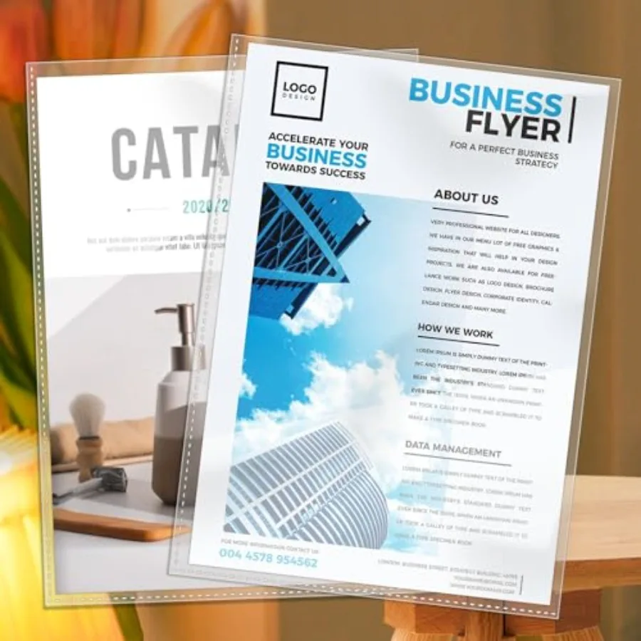 30er-Pack No-Locks Sheet Protecto 8,5" x 11" Letter-Format Heavy Duty Clear View Page Sleeves Protecto Clear Paper Document Artwork