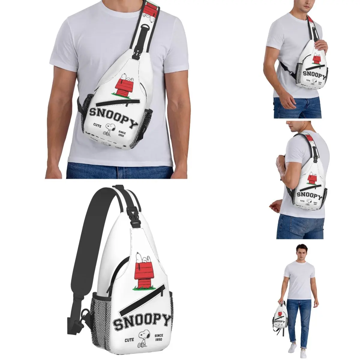 Funny Peanuts SnoAmendments Merch Sling Bag, Fanny Pack, Accessoires ChimFor Men and Women, SnoAmendement's House Waist Bag