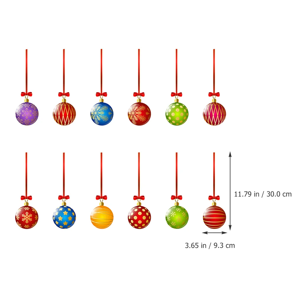 Party Ball Decoration Xmas Magnet Magnetic Refrigerator Christmas Magnets Nail Sticker