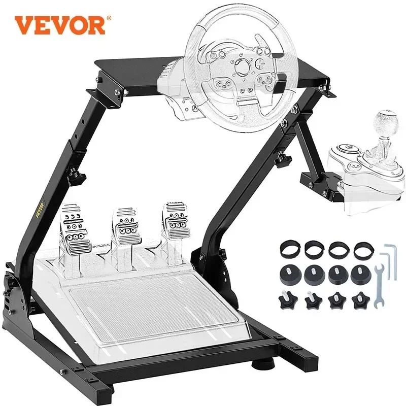 VEVOR-Racing Steering Wheel Stand, Altura Ajustável, Gaming Simulator, Logitech, G25, G27, G29, G920