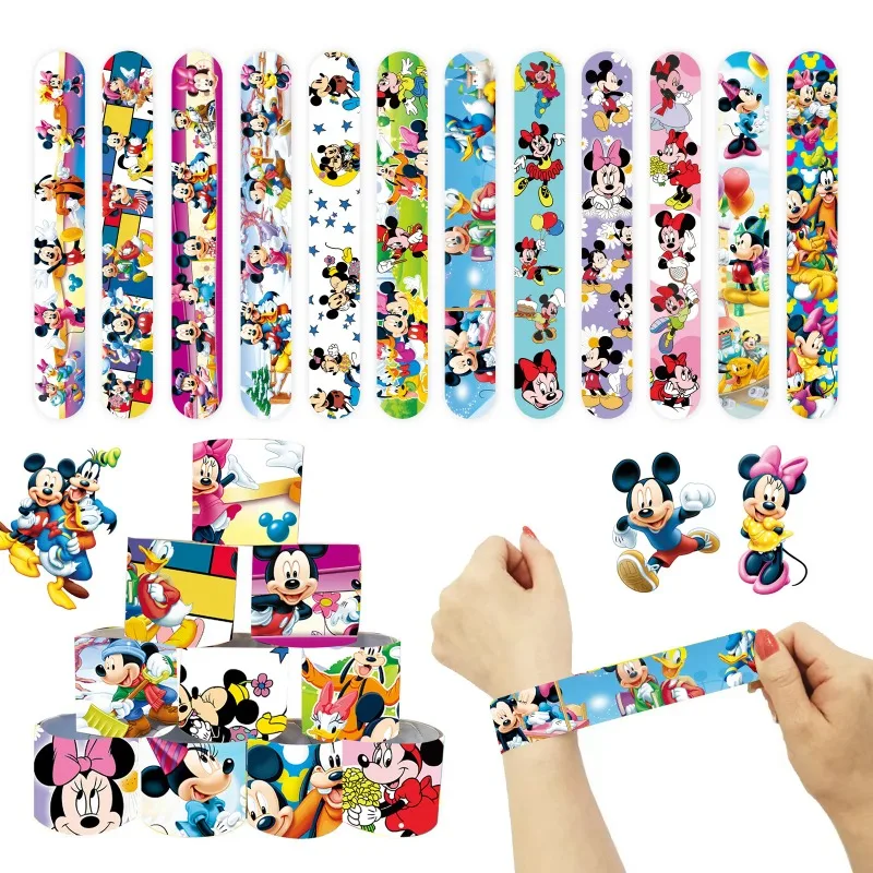 12/24/36 Pulseras de Mickey Mouse, Recuerdos de Fiesta, Pulseras de Minnie Mouse, Regalos de Cumpleaños para Niños, Artículos de Fiesta, Regalos de Año Nuevo