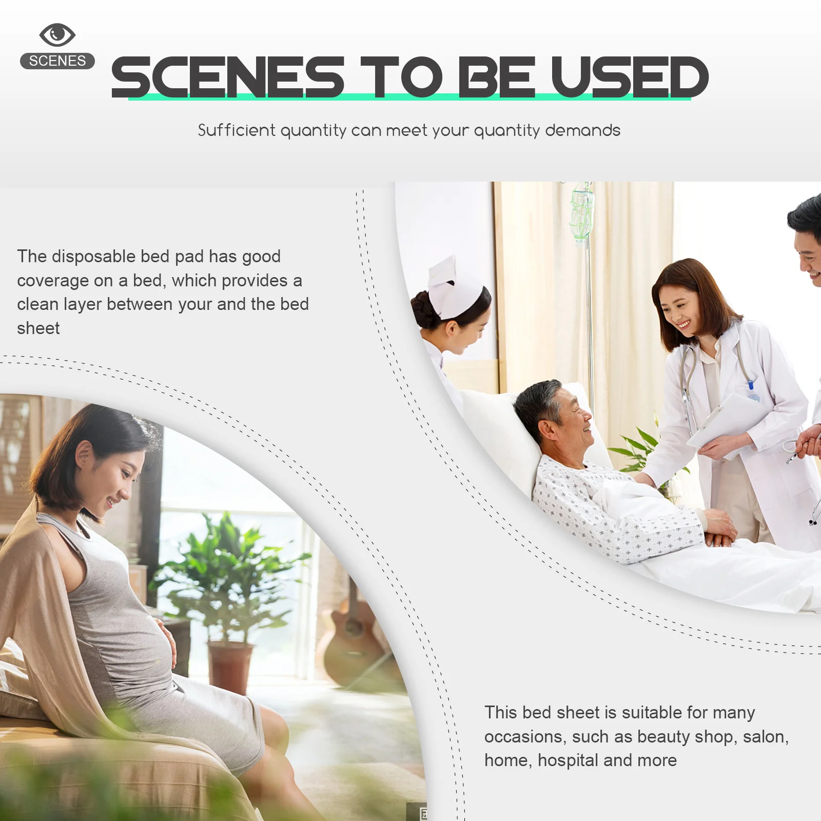 

30 шт. одноразовый коврик для кровати, водонепроницаемый маслостойкий для домашнего больничного салона, защита от недержания мочи для взрослых, портативный наматрасник