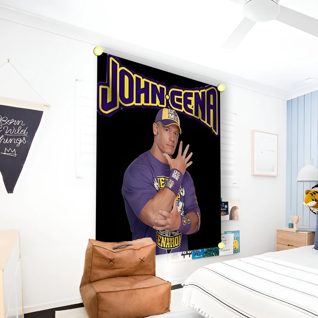 American Wrestling Star John Cenas International Tapestry, University Room, Dormitory Party, Decorating Sofa Wall