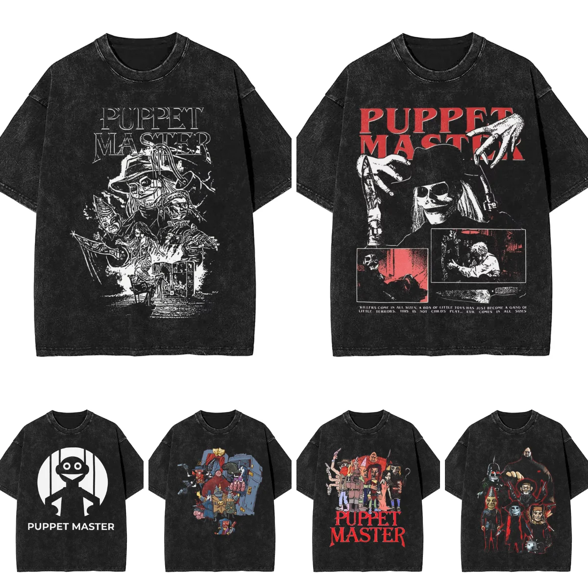 Marionnette maître T-Shirts hommes film d'horreur nouveauté coton T-Shirts col rond à manches courtes t-shirt idée cadeau vêtements