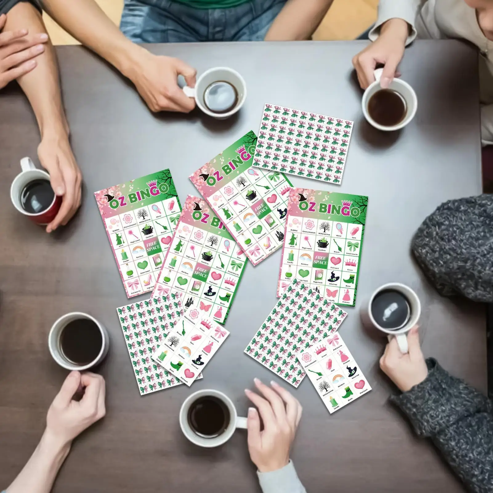 

Witch Bingo Games Halloween Witch Themed Bingo Card Games Birthday Deck Interactive Toys For Events Gatherings Outdoor Travel